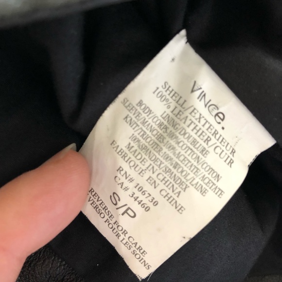 Vince Leather Jacket - Picture 5 of 6